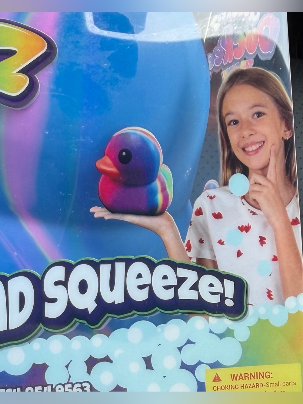 Squinkeez Tie Dye Squish Duck Toy New Viral Edition - Picture 3 of 5